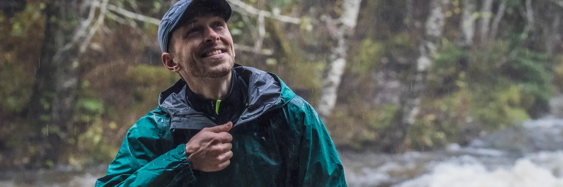 Nikwax Man Wearing Waterproof Jacket In Rain 1920px