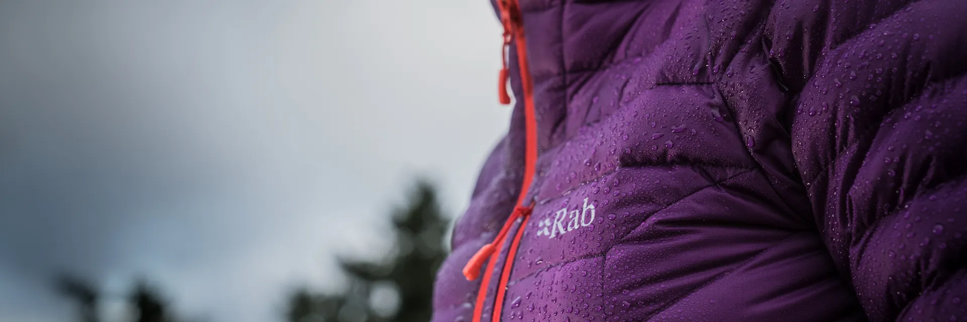 Nikwax Rab Down Jacket In Rain 1920px