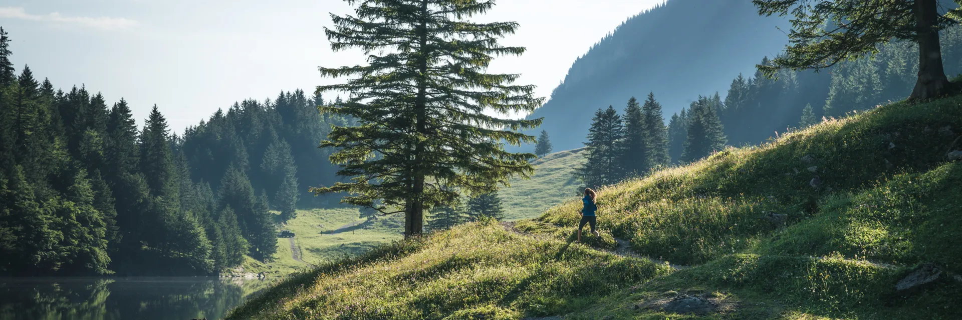 Nikwax Woman Running In Forest Mountains 1920px