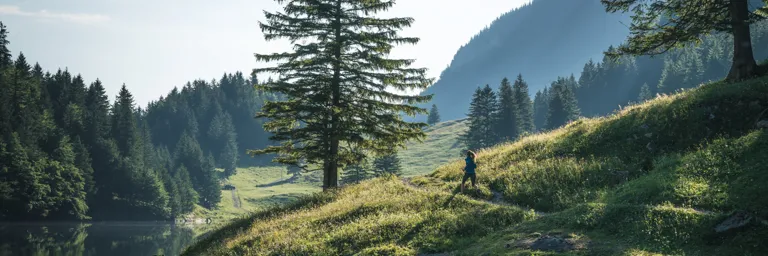 Nikwax Woman Running In Forest Mountains 768px